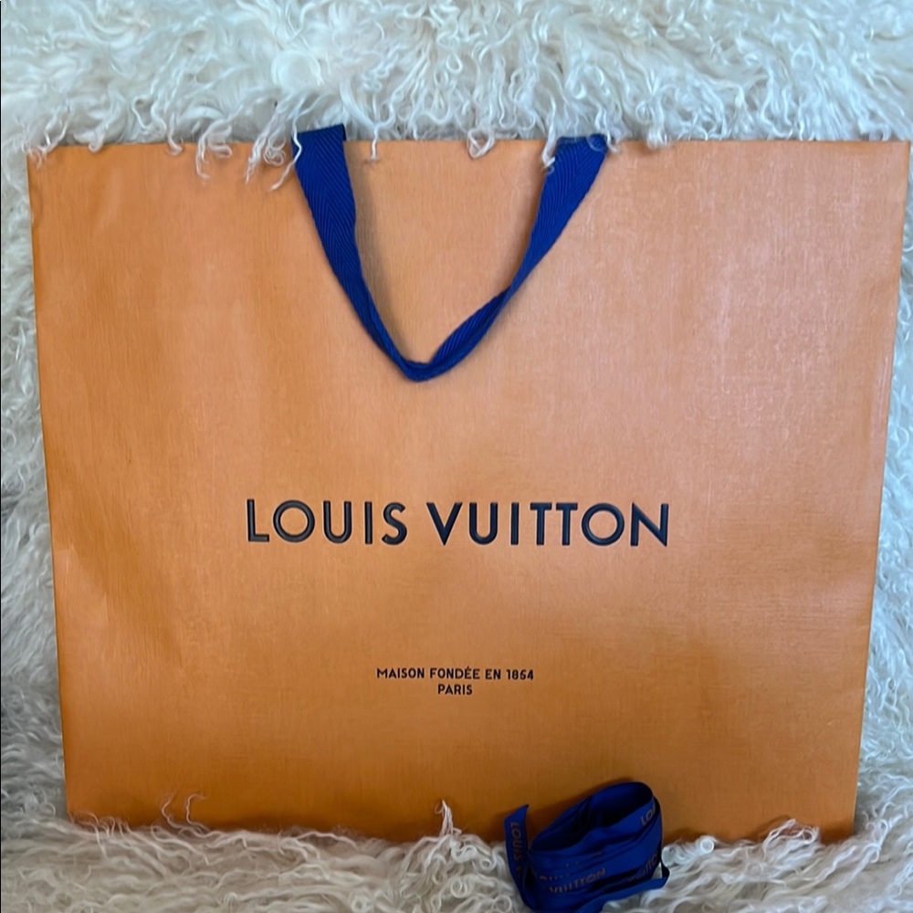 Louis Vuitton Paper Bag and Ribbon